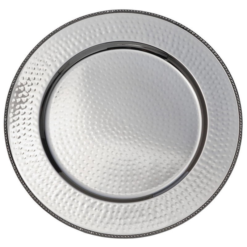 Charger Plates, Set Of 4, Stainless
