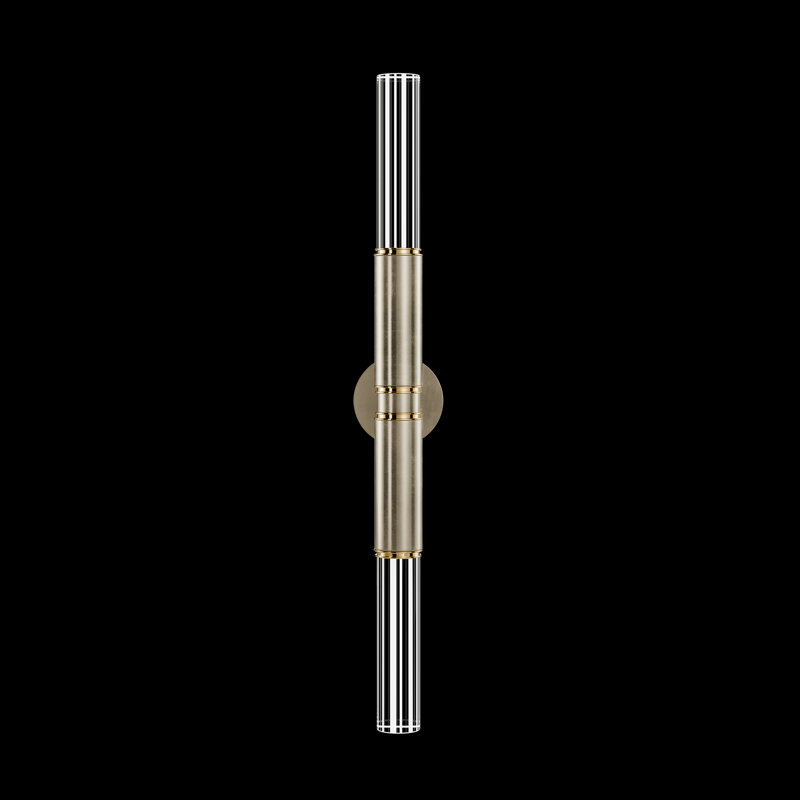 LED Wallchiere, Soft Gold Leaf/Brass