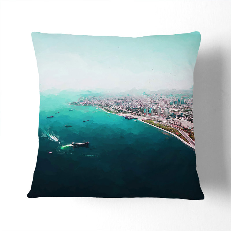 Square Throw Cushion, White, 40 x 40 cm