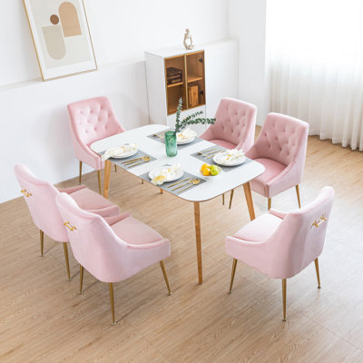 Eilis 109.22cm H Polyester Upholstered Upholstered Back Side Chair