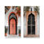 Ensemble de 2 pièces de décoration de porte marocaine rose Rhapsody rehaussée de blanc I-1408305786-1408305782