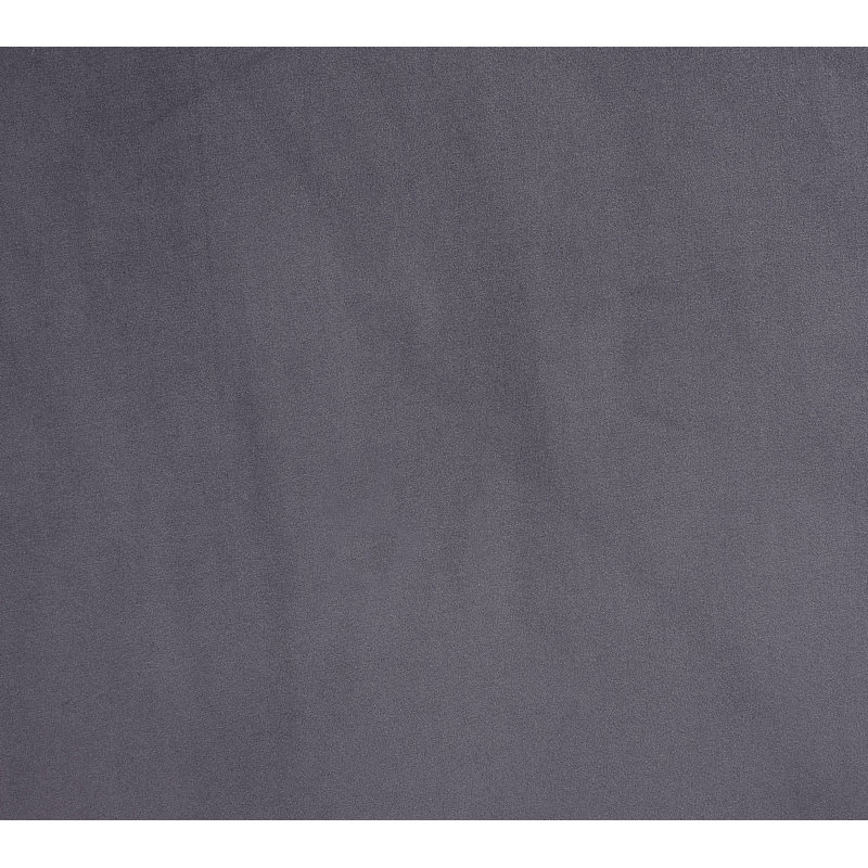 Canapé en velours Patrycja avec 5 coussins, Velours gris velours, H 32,5 po x l 102 po x P 31,4 po