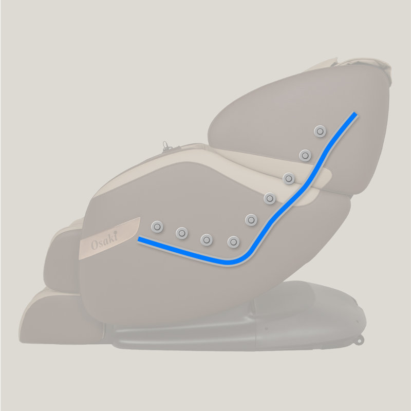 Fauteuil de massage Titan OS-Champ, Similicuir crème / taupe