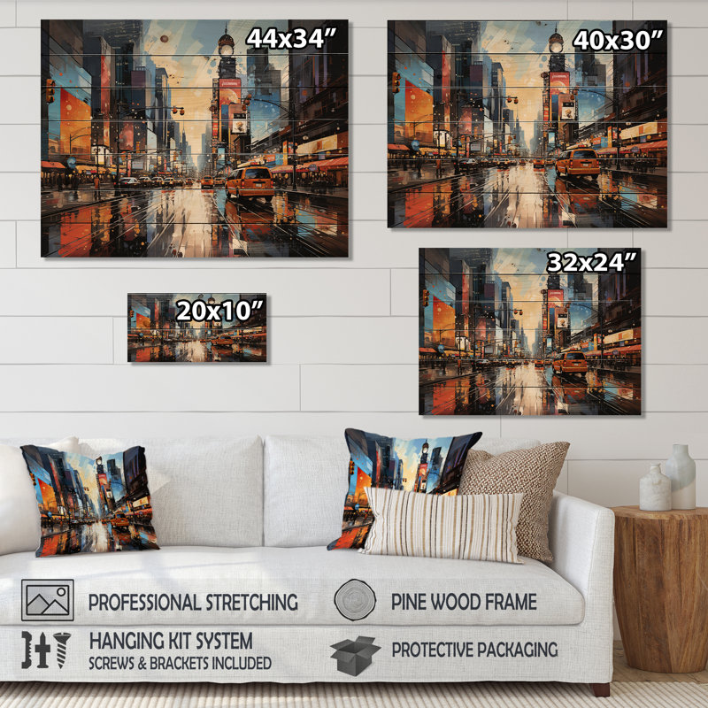 " City Philadelphia Popart II ", 30" H x 40" W x 0.78" D