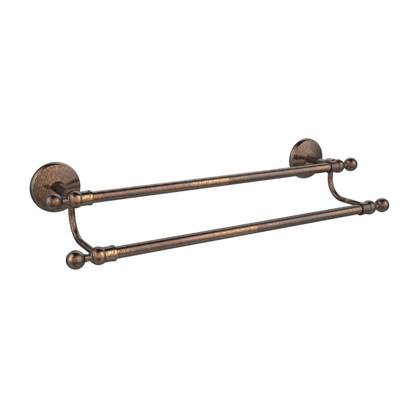 Barre à serviettes murale double Tilney, 36", Laiton non laqué