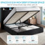 Lit plateforme tapissier hydraulique avec tablette et station de charge-1728023854-1728023855