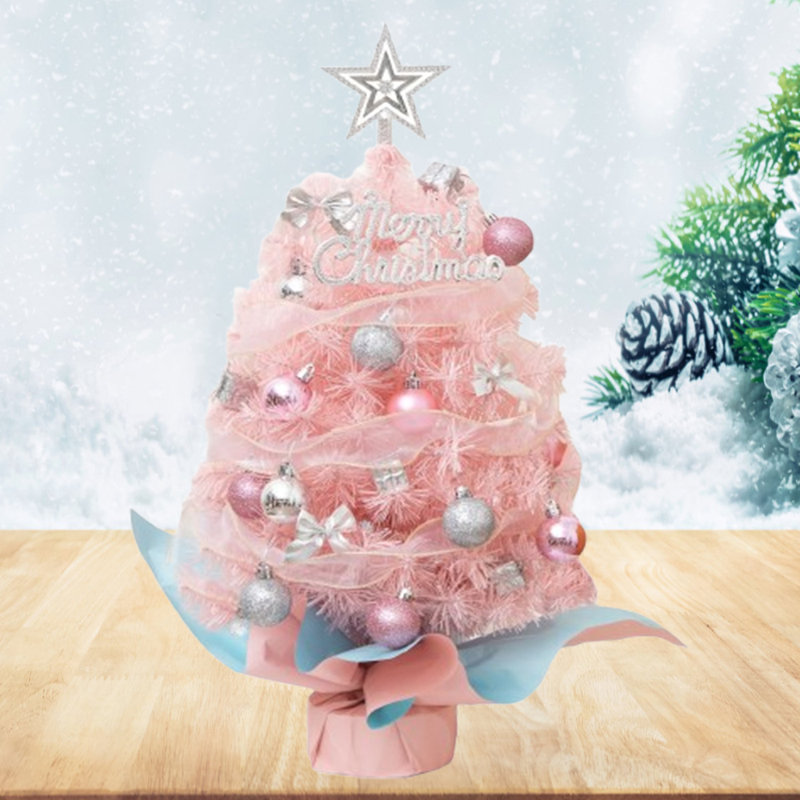 Arbre de Noël de 55 cm avec arbre de Noël et décoration de bureau