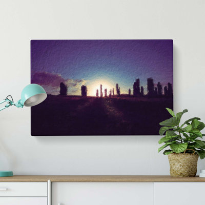 Standing Stones In The Isle Of Lewis - Wrapped Canvas Painting