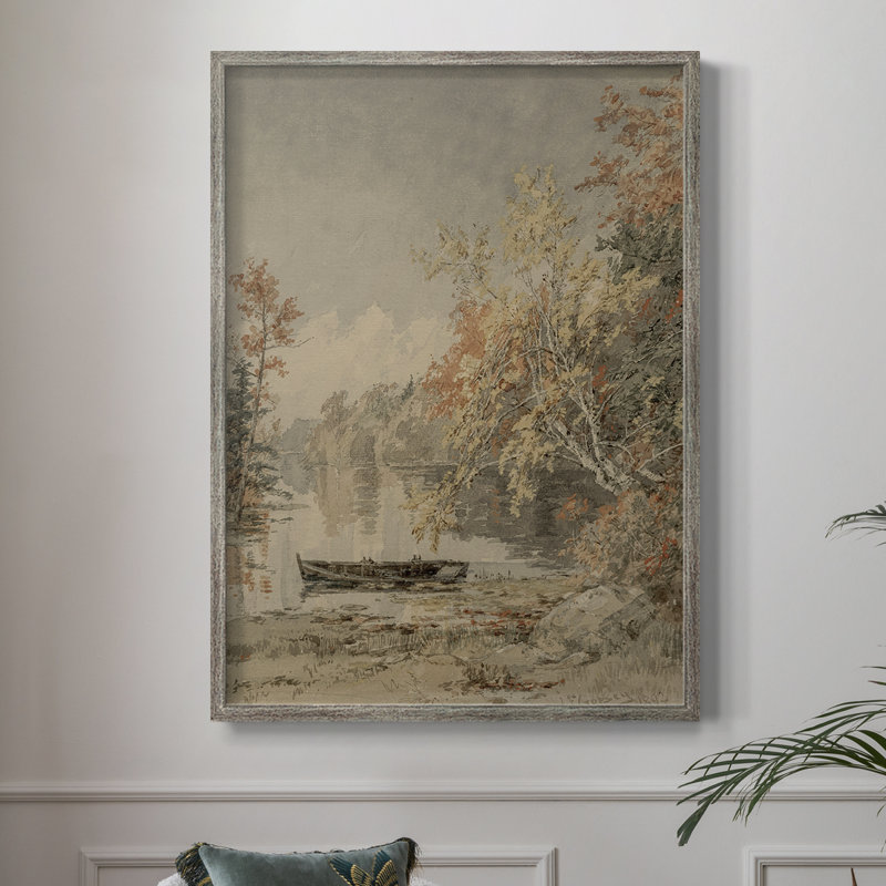 «Vintage Landscape CLXVI», reproduction encadrée - bois massif, H 11 po x l 9 po
