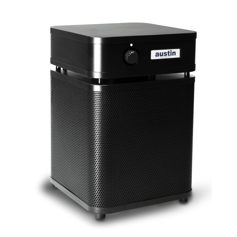 Austin Air Healthmate Plus Junior Air Purifier for Smaller and Cleaner Space, Black
