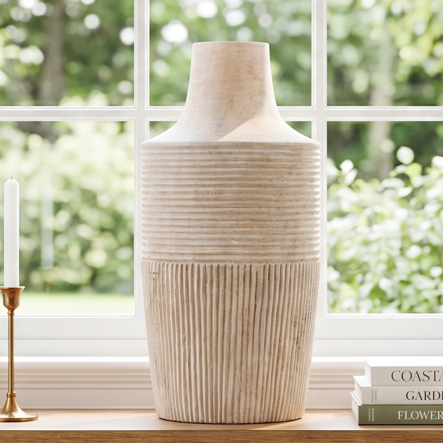 Wood Table Vase