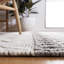 Tapis en laine / coton tissé à la main Natura ivoire / gris anthracite-184221745