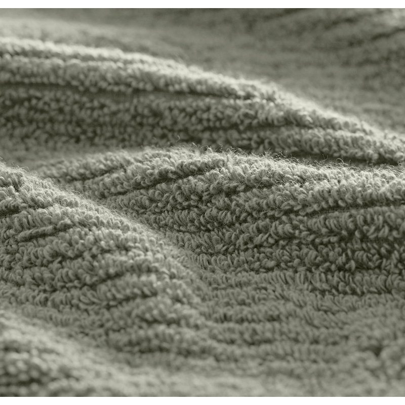 Turkish Ribbed Ribbed Bath Towel, Sageleaf