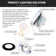 6'' Selectable Color Temperature Dimmable Air-Tight IC Rated LED Canless Recessed Lighting Kit