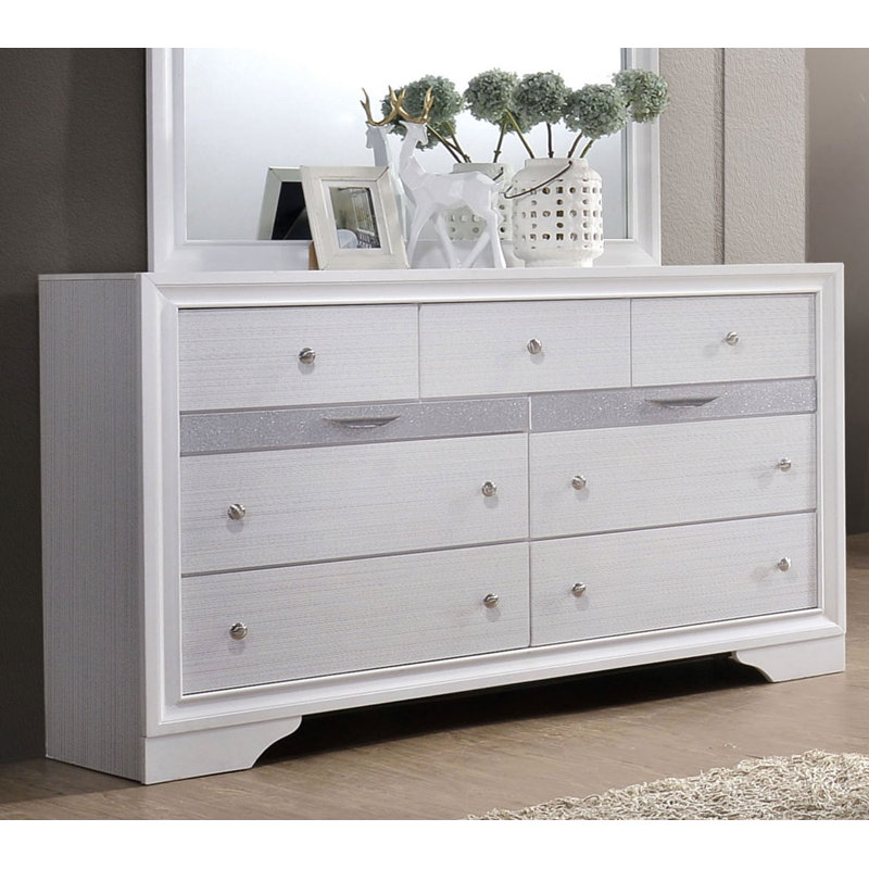 Tenino 63'' W 7 - Drawer Dresser, White