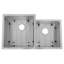 ZLINE 32" Jackson Undermount Double Bowl Fingerprint Resistant Stainless Steel Kitchen Sink with Bottom Grid-1551042528