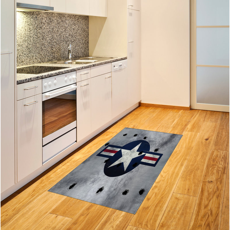 Airplane High Density Long Fiber Poly Threads Decorative Area Rug Carpet, Rectangle 2'7" x 5'