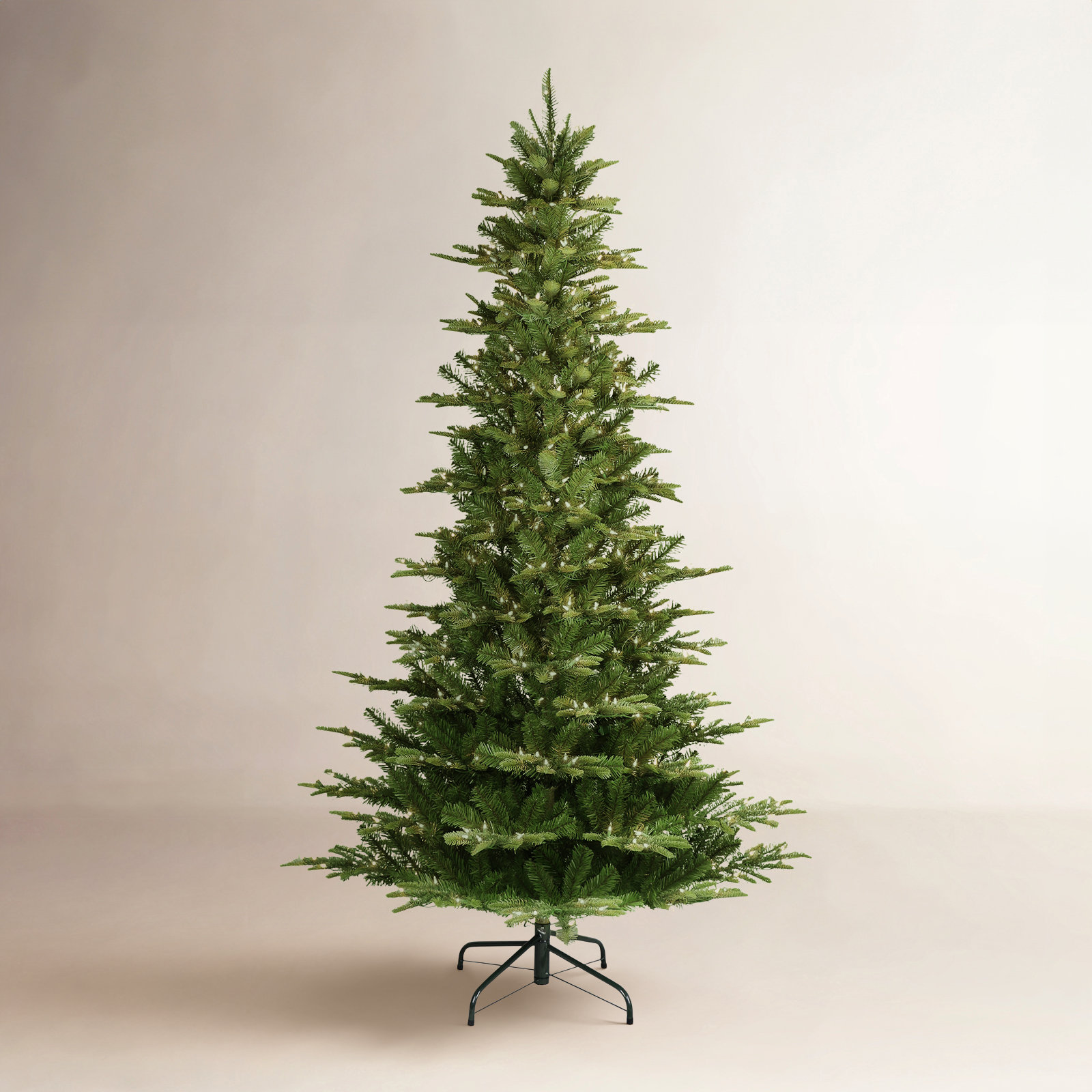 Lighted Artificial Fir Christmas Tree, 7.5'