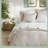 -piece Neutral Bedding Sets, Soft Polyester Material, Modern Striped Design For Full Beds