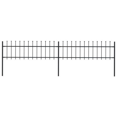 Sutphen Garden Fence Spear Top Steel Outdoor Panels Barrier Border Multi Sizes
