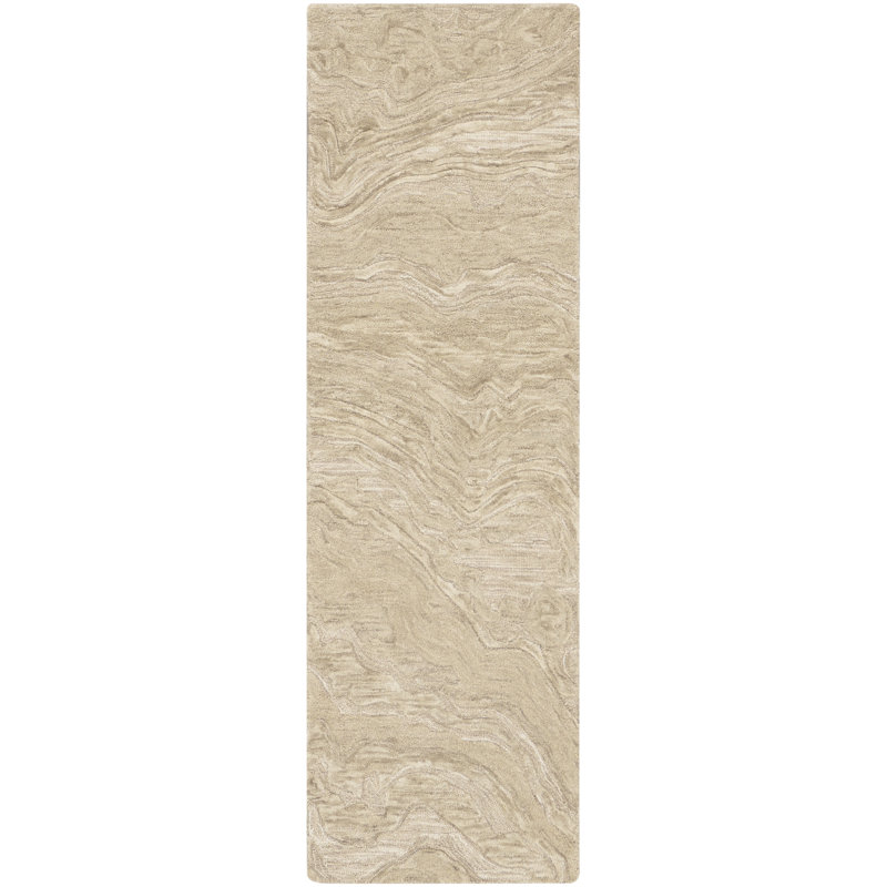 Cahide Abstract Handmade Area Rug, Runner 69 x 229cm