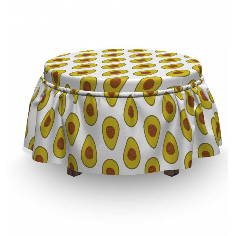 Housse pour repose-pieds de composition tropicale exotiques