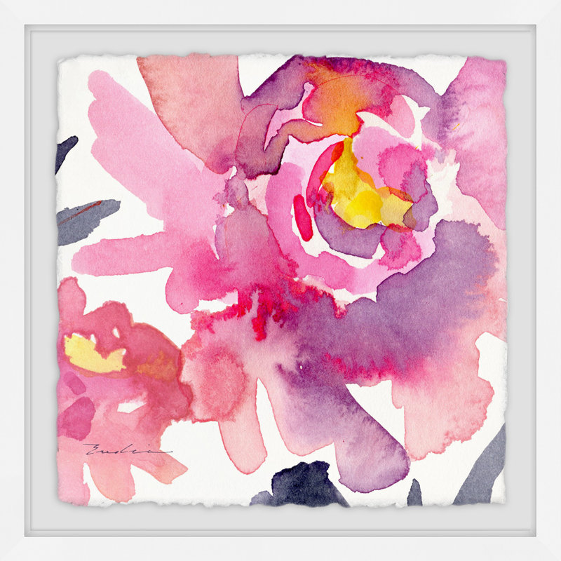 " Pink Peonies III " by Evelia, 18" H x 18" W x 1.5" D