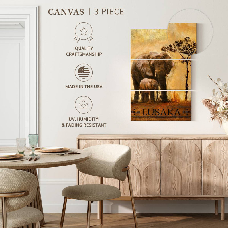 Brampt Lusaka, 74" H x 48" W
