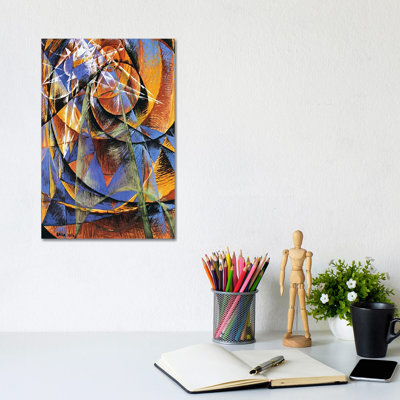 Planet Mercury Passing In Front Of The Sun by Giacomo Balla - Wrapped Canvas Print