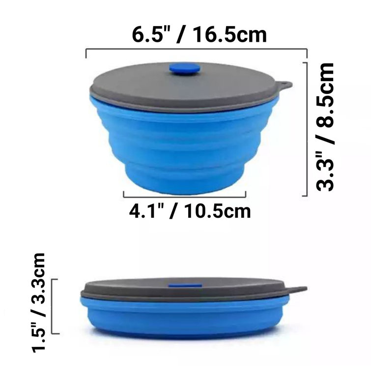 Silicone Collapsible Container with Silicone Lid