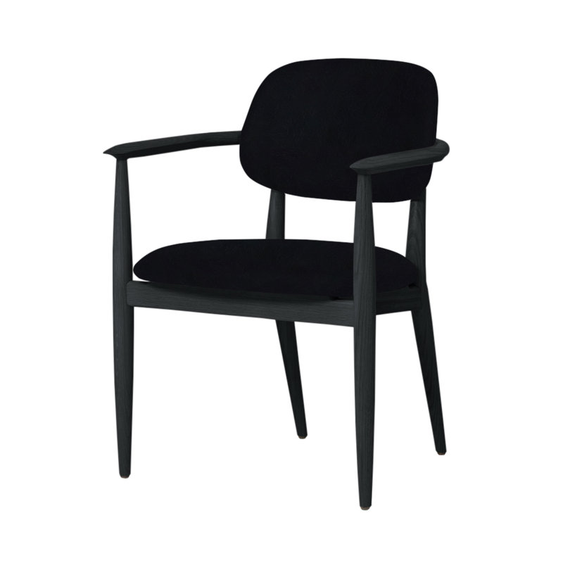 Chaise Slow de Space Copenhagen, Chêne gris, Noir cristal 9893