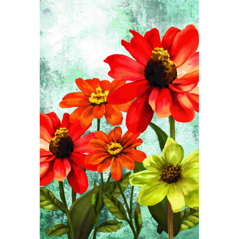 Histoire d'une jolie fleur lumineuse 2, H 18 po x l 12 po