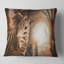 Zèbre africain de style rétro - coussin imprimé animal-30745973-30745976