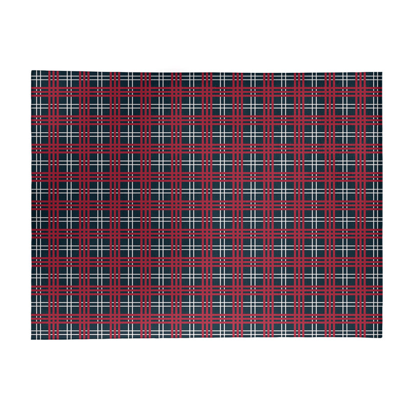 Plaid Indoor Rug, Rectangle 9' x 12'
