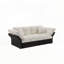 Canapé-lit convertible capitonné avec 2 coussins moelleux-601249759