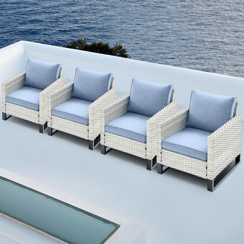 Ingvald Outdoor Lounge Chair, Baby Blue