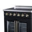 Cuisinière électrique 30 po Galiano, noir, 4 éléments, 4,32 pi³ avec friteuse à air-133106908