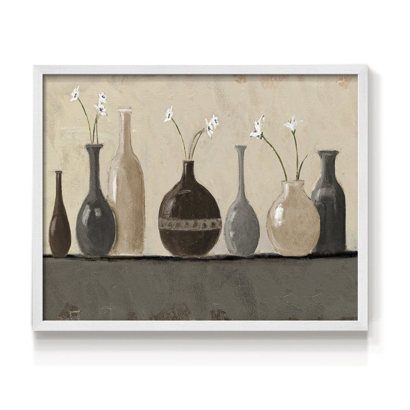 Nature morte II - reproduction encadrée - réarmable, H 22 po x l 28 po, Blanc