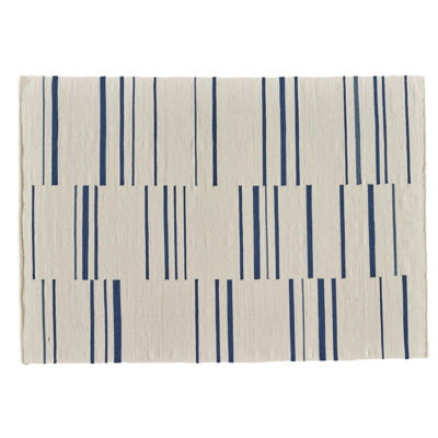 Hazara Striped Wool Hand Woven 170cm X 240cm Area Rug