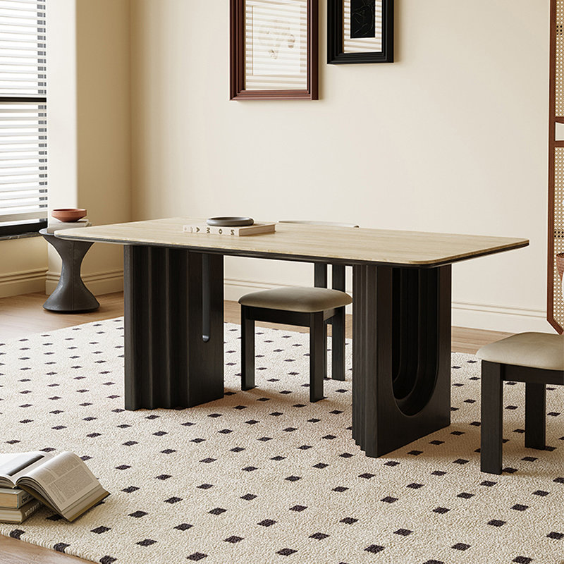 Ensemble de salle à manger rectangulaire 31,50 po, L 31,5 po x L 70,87 po, 7