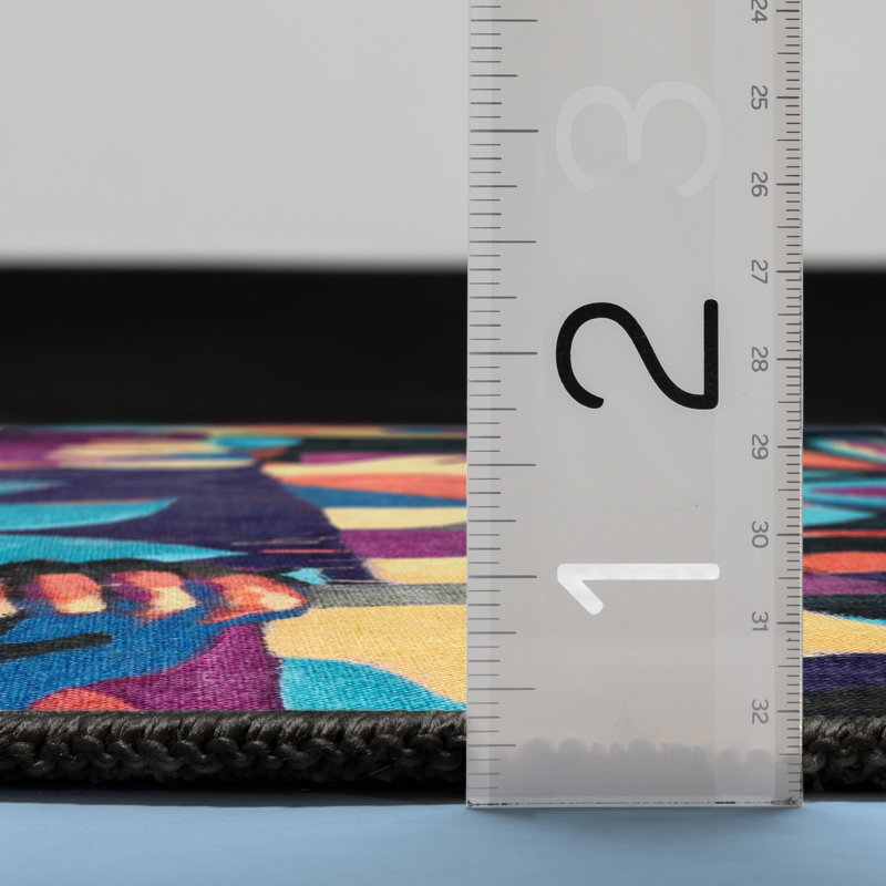 Tapis multicolore à motifs abstraits Well Woven x Misha Tyutyunik, Rectangle 2 pi x 3 pi
