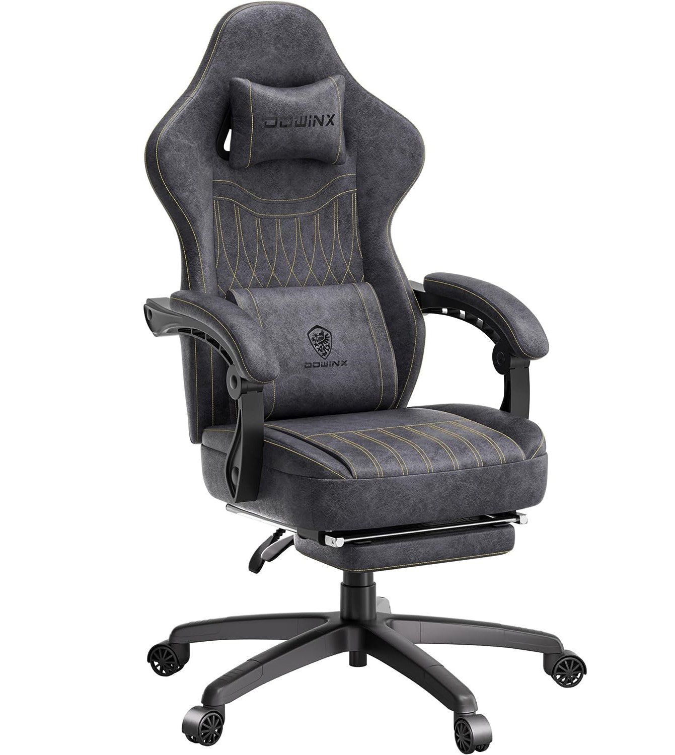 Wolmics Adjustable Reclining Ergonomic Faux Leather Swiveling PC