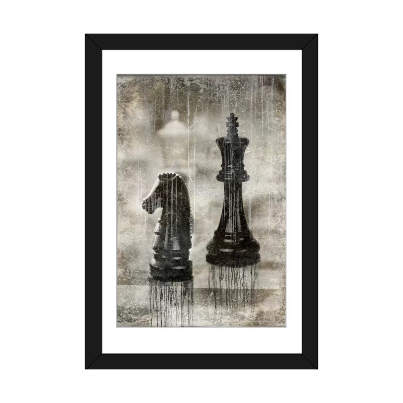 «Checkmate II» par Russell Brennan - Giclée sur toile tendue avec châssis, H 32 po x l 24 po x P 1 po, Blanc