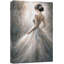 «Elegant Woman Back Dress», œuvre d'art, impression de chambre à coucher, impression sur toile encadrée-126032116-126032122