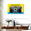 Boombox argent rétro-1513438959