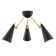 Moxie 3 - Light 18'' Unique/Statement Cone Semi Flush Mount