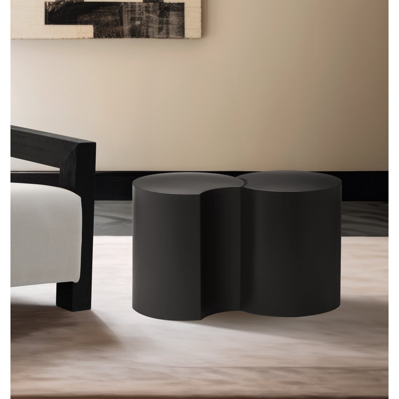 Ensemble de table de bout Ismah, Noir, H 16 po x l 28 po x P 15 po
