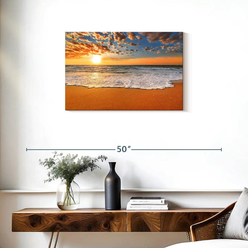 Gillard Ocean Waves Sunrise, H 20 po x l 30 po