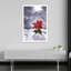 Poinsettia Winter Abstract Contemporary Poinsettia Flower Landscape Wall Art Print by Suchi Deb - Wrapped Canvas Print-1456475362