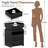 Nightstand with Charging Station Modern Nightstand with LED Light and Drawers Bedside Tables/End Table for Bedroom-1684060470